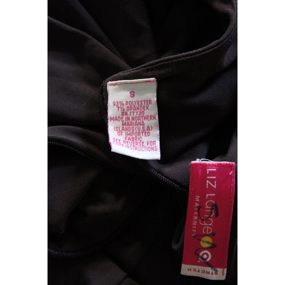 Liz Lange Maternity Brown Stretch Dress Small (sizes 6-8) - Picture 8 of 9